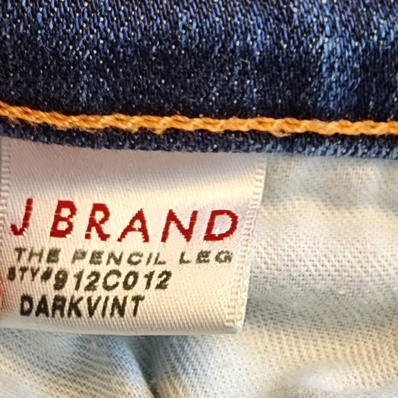 NEW J Brand Pencil Leg The Leo Jeans Dark Vintage Blue Super Skinny Tall Summer - Picture 10 of 14